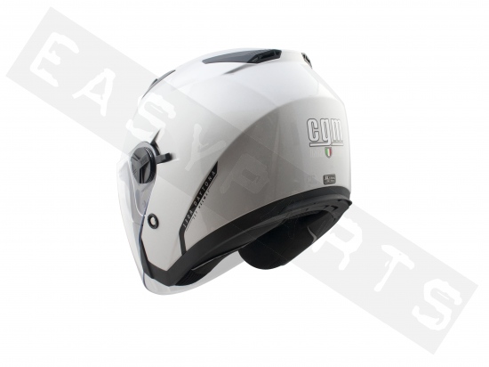 Helmet Demi Jet CGM 130A Daytona Silver (double visor)